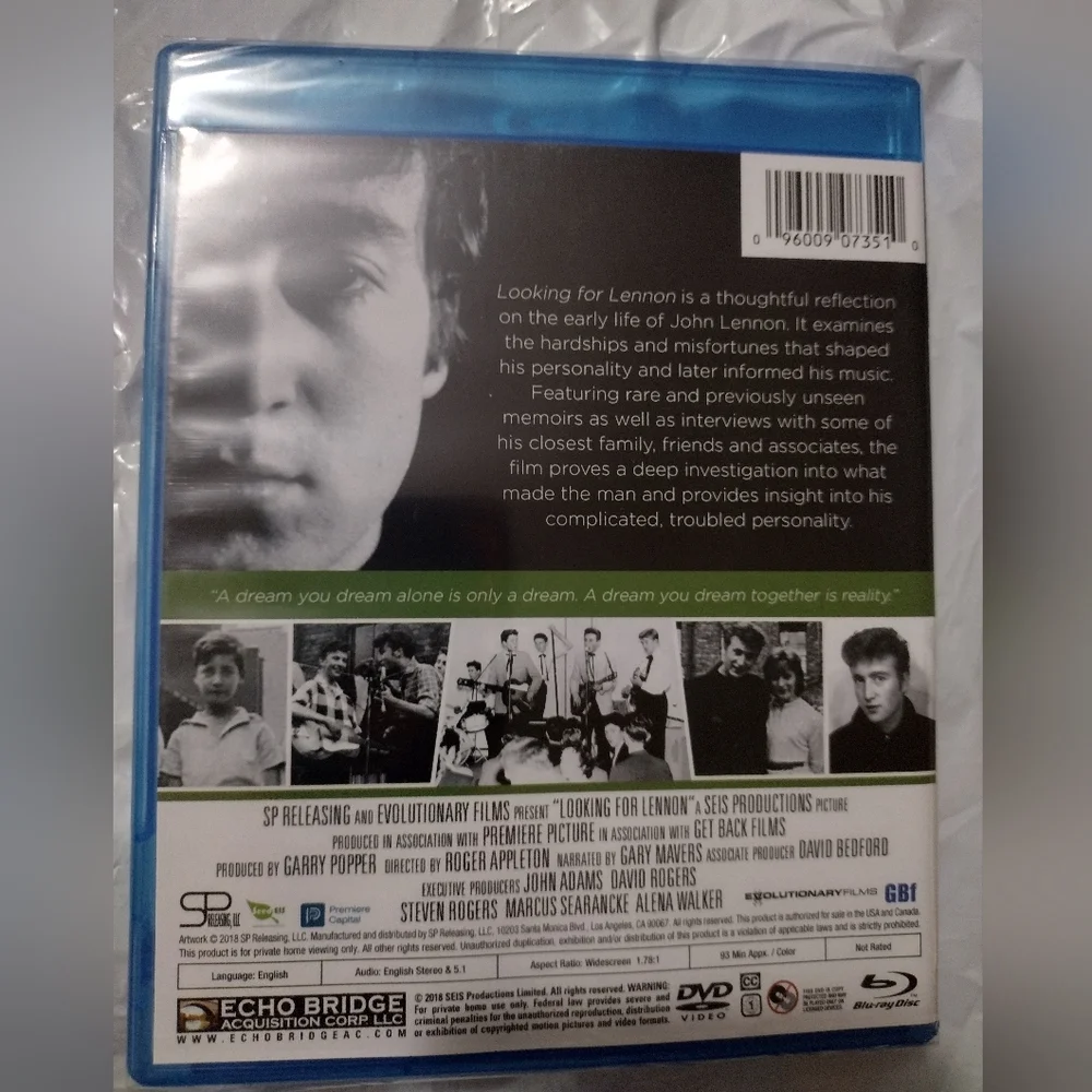 Looking for Lennon Blu-ray DVD Combo